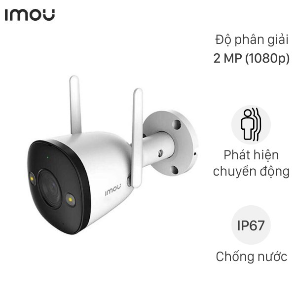 Camera IP Ngoài Trời 2MP Imou Bullet 2E-D