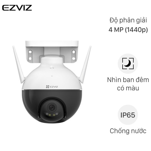 Camera IP Ngoài Trời 360 Độ 4MP Ezviz C8W