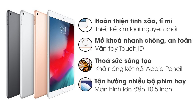 Máy tính bảng iPad Air 10.5 inch Wifi 64GB 2019