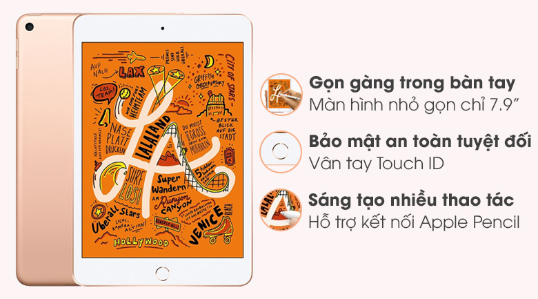 Máy tính bảng iPad mini 7.9 inch Wifi Cellular 64GB (2019)