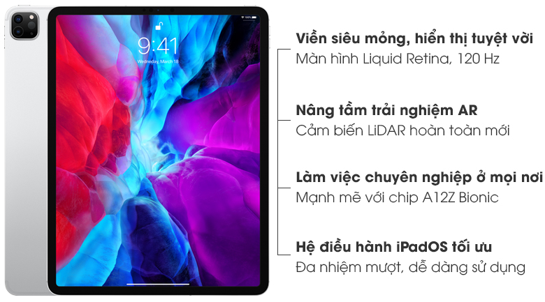 Máy tính bảng iPad Pro 12.9 inch Wifi Cellular 128GB (2020)