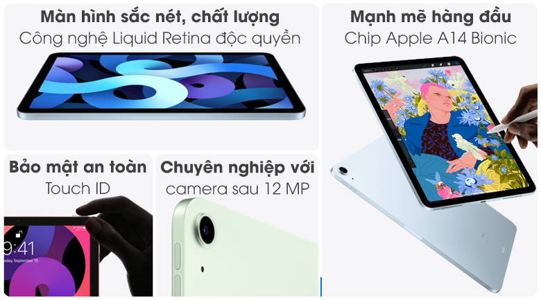 Máy tính bảng iPad Air 4 Wifi 64GB (2020)