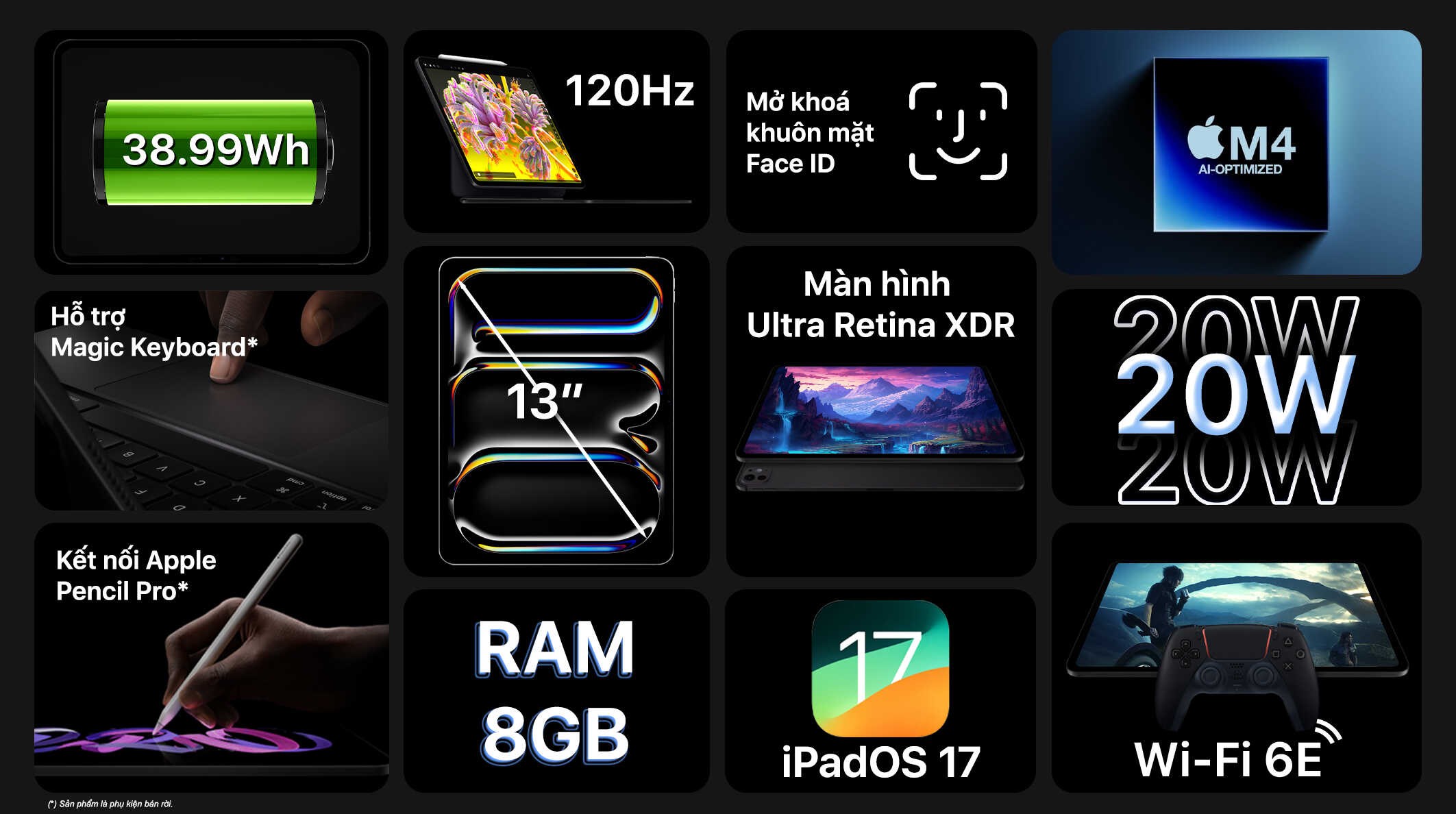 Máy tính bảng iPad Pro M4 13 inch WiFi 256GB