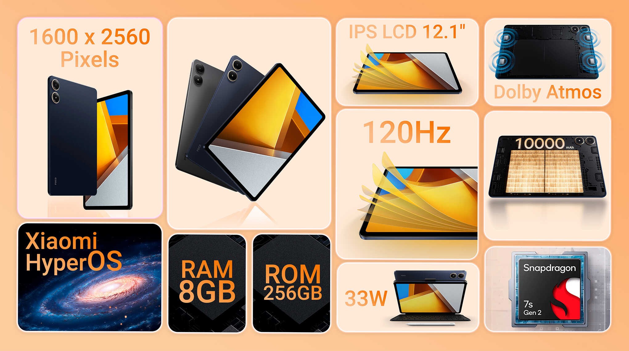 Máy tính bảng Xiaomi POCO Pad WiFi 8GB/256GB
