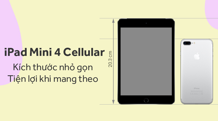 Máy tính bảng iPad Mini 4 Wifi Cellular 32GB