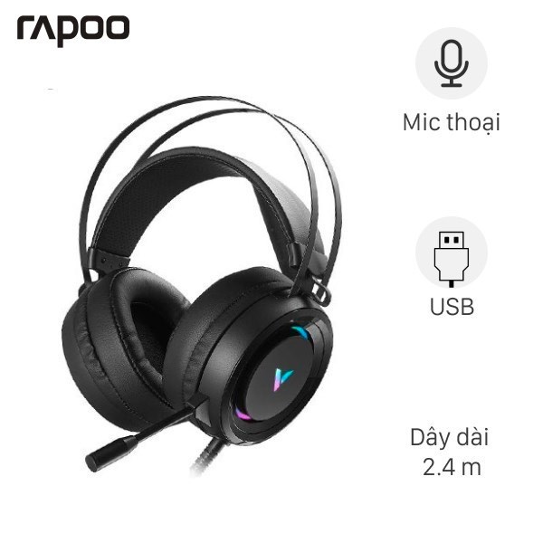 Tai nghe Chụp Tai Gaming Rapoo VH500 7.1