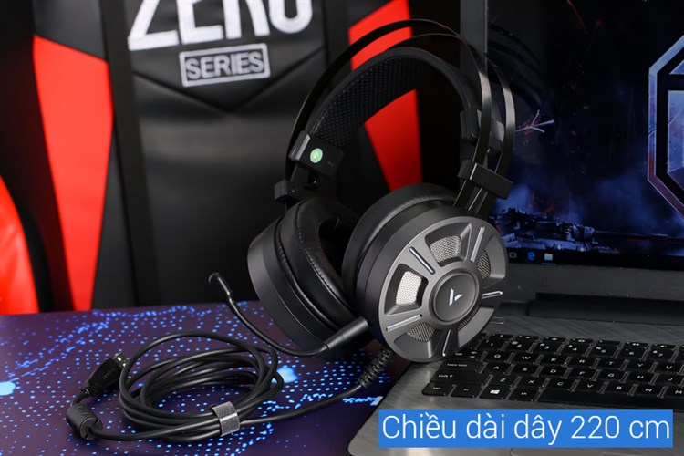 Tai nghe Chụp Tai Gaming Rapoo VH510 7.1 Màu Đen