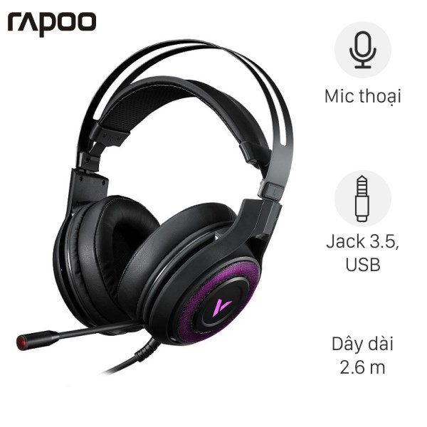 Tai nghe Chụp Tai Gaming Rapoo VH520C 7.1