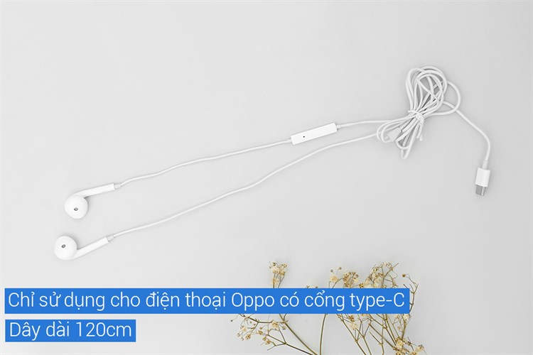 Tai nghe Có Dây Type C OPPO MH135-3 Màu Trắng