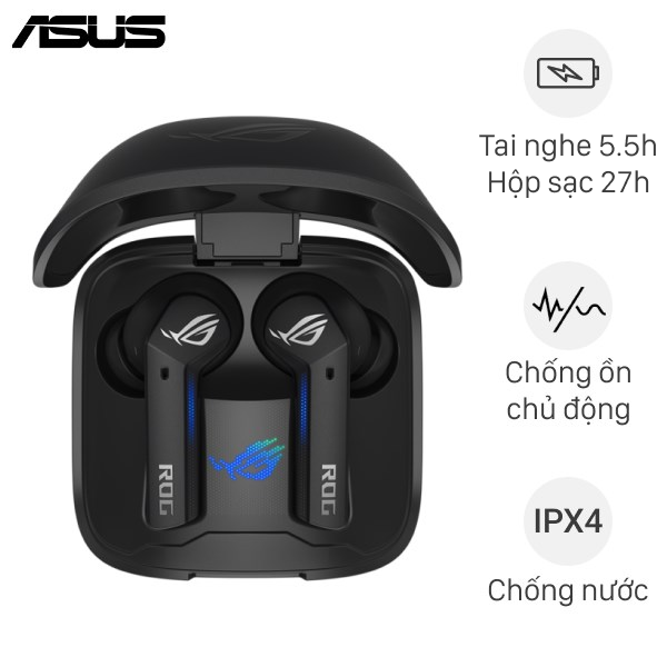 Tai nghe Bluetooth True Wireless Gaming Asus Rog Cetra