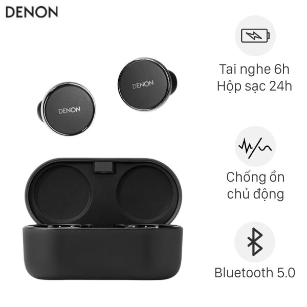 Tai nghe Bluetooth True Wireless Denon Perl AHC10PLBKEM