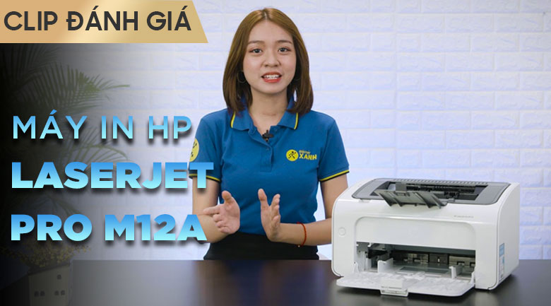 Máy In Laser Trắng Đen HP LaserJet Pro M12a (T0L45A)