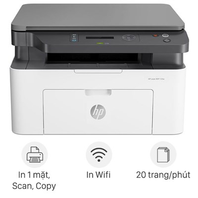 Máy in laser trắng đen đa năng HP LaserJet 135w MFP Wifi (4ZB83A)