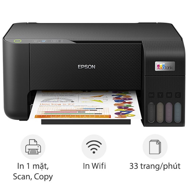 Máy In phun màu đa năng Epson EcoTank L3250 Wifi (C11CJ67503)