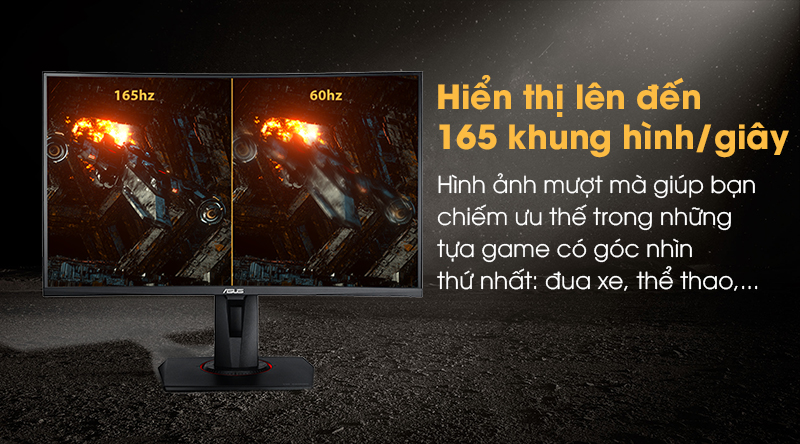 Màn hình Asus TUF Gaming VG27VQ 27 inch Full HD/165 Hz/1ms MPRT