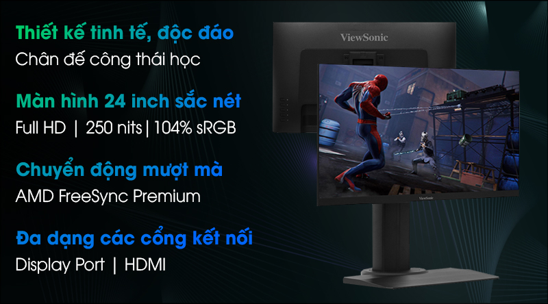 ViewSonic LCD Gaming XG2405 24 inch Full HD 144Hz 1ms