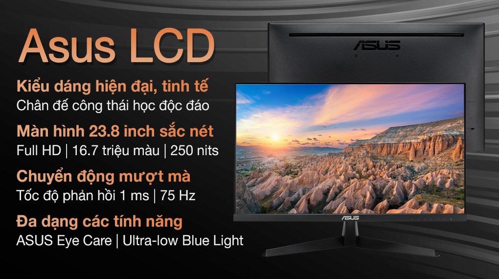 Màn hình Asus VY249HE 23.8 inch Full HD/IPS/75Hz/1ms