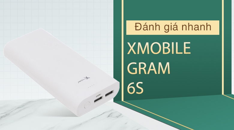 Pin sạc dự phòng 19.000 mAh 10.5W Xmobile Gram 6S