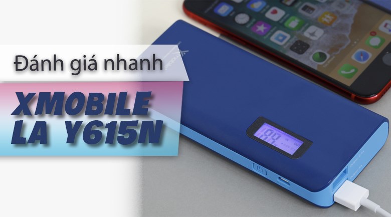 Pin sạc dự phòng 15.000 mAh 10.5W Xmobile LA Y615N