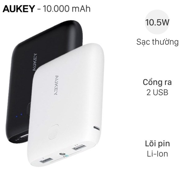 Pin sạc dự phòng 10.000 mAh AUKEY PB-N42