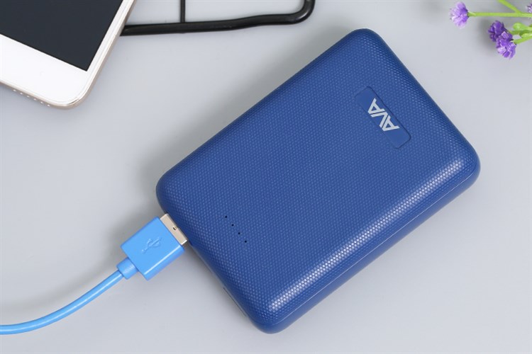 Pin sạc dự phòng Polymer 10.000 mAh 10.5W AVA PA W11 Màu Xanh Navy