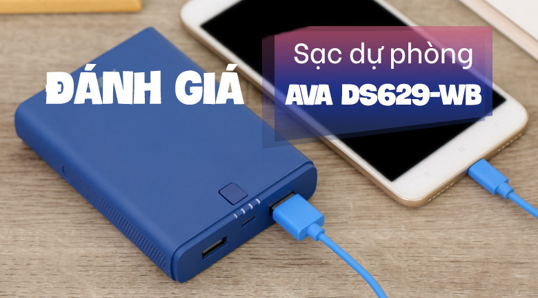 Pin sạc dự phòng 10.000 mAh AVA DS629-WB