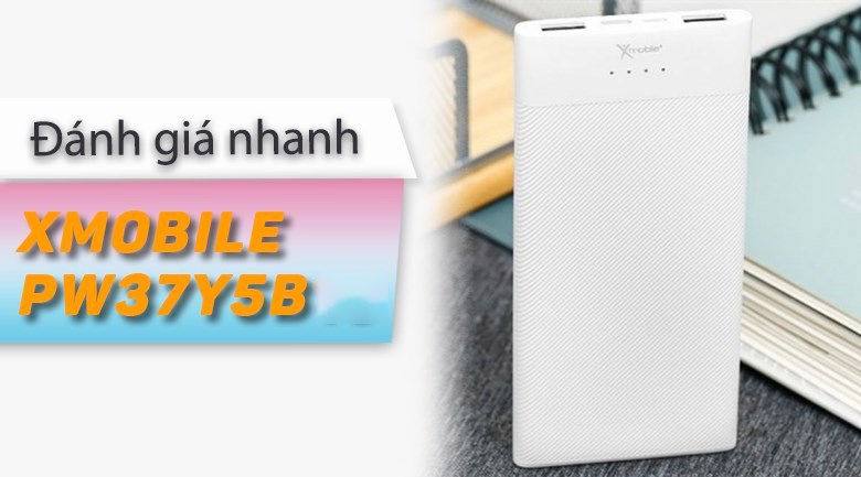 Pin sạc dự phòng Polymer 10.000 mAh Type C 15W Xmobile PW37Y5B