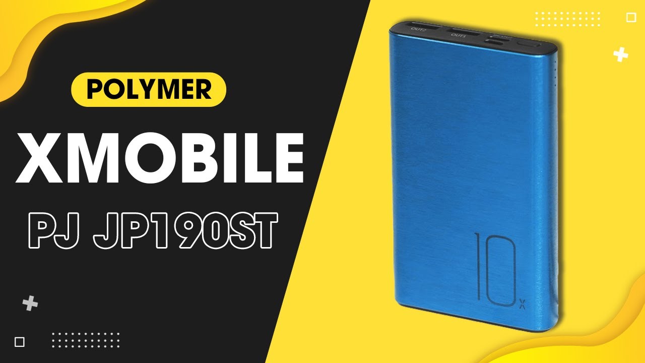 Pin sạc dự phòng Polymer 10.000 mAh Type C 12W Xmobile PJ JP190ST