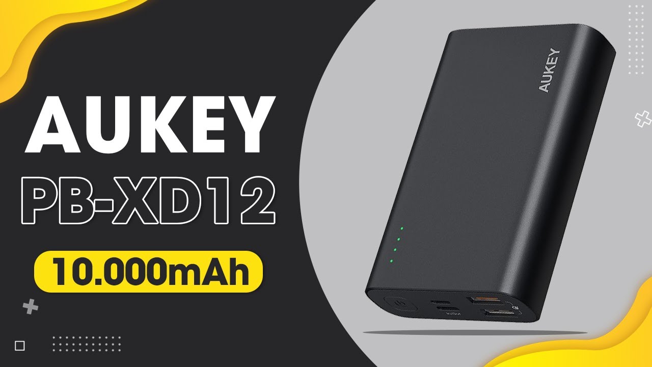 Pin sạc dự phòng Polymer 10.000 mAh Type C PD QC3.0 AUKEY PB-XD12