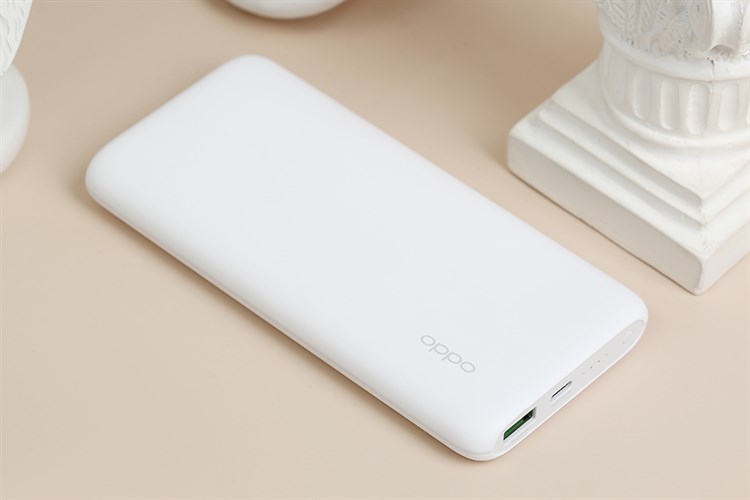 Pin sạc dự phòng Polymer 10.000 mAh Type C PD QC3.0 VOOC 30W OPPO PBV02 Màu Trắng