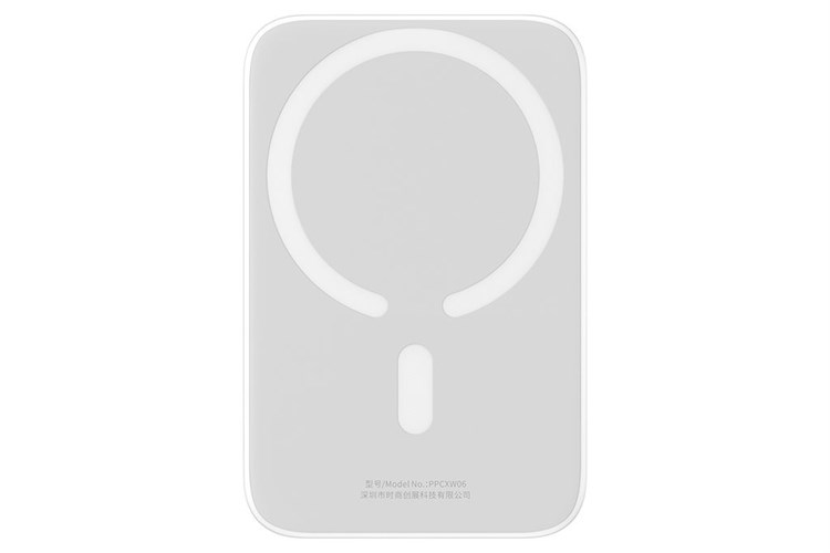 Pin sạc dự phòng Polymer 6000mAh không dây Magnetic Type C PD 20W Baseus PPCXM06 Màu Trắng
