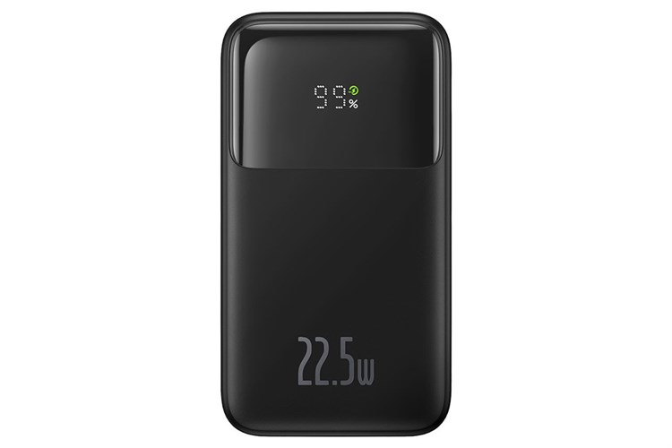 Pin sạc dự phòng Polymer 10000mAh Type C PD 22.5W Baseus Comet PPMD10 kèm cáp Lightning và Type C Màu Đen