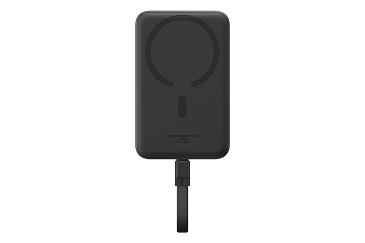 Pin sạc dự phòng Polymer 10000mAh không dây Magnetic Type C PD 30W Baseus PPCXM10T kèm cáp Type C Màu Đen