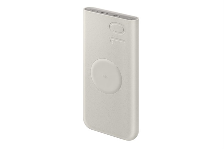 Pin sạc dự phòng 10000mAh Không dây Type C PD 25W Samsung EB-U2510 Màu Màu be