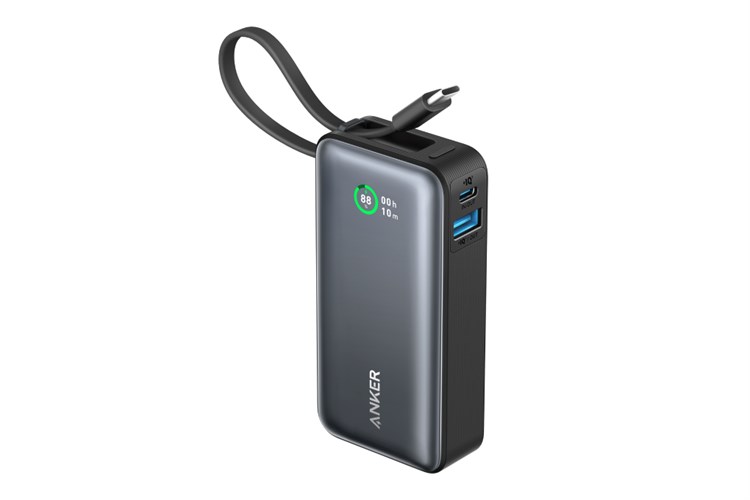 Pin sạc dự phòng 10000mAh Type C PD QC 3.0 30W Anker Nano A1259 kèm cáp Type C Màu Đen