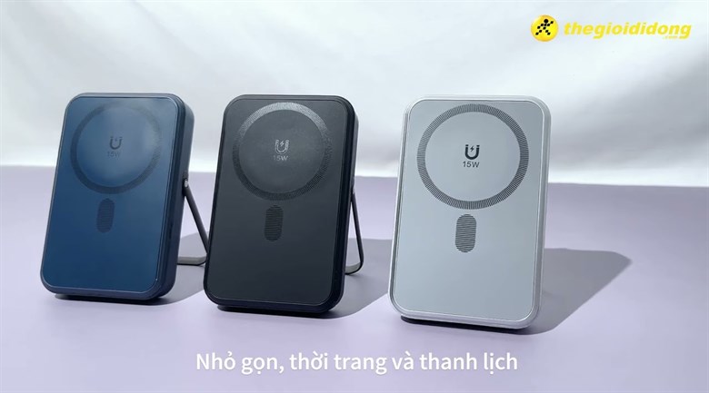 Pin sạc dự phòng Polymer 10000mAh Không dây Magnetic Type C PD QC 3.0 22.5W Xmobile M12-3