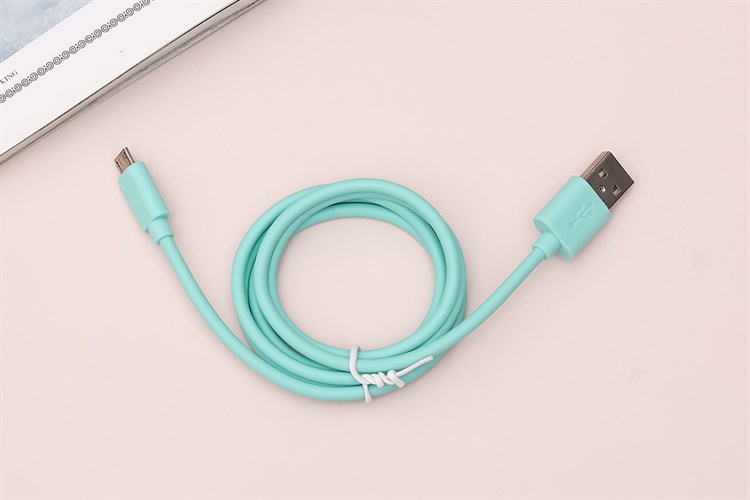 Cáp Micro USB 1m AVA LTPL-05X Màu Xanh mint