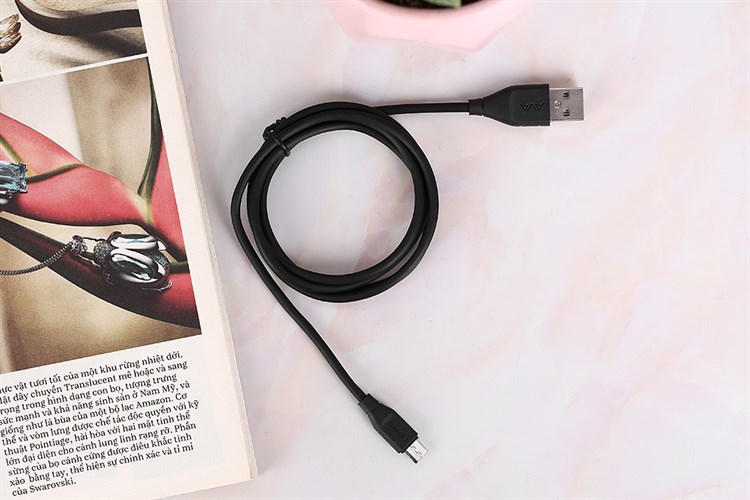 Cáp Micro USB 1m AVA Speed II X Màu Đen