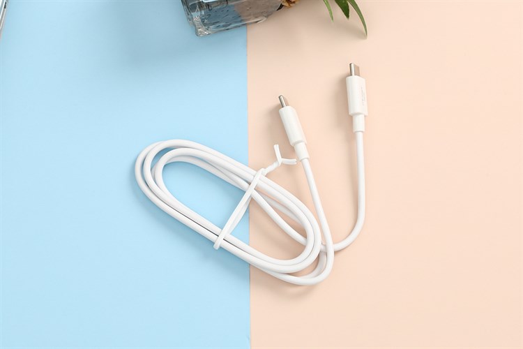 Cáp Type C - Type C 1m Mbest DS075X Màu Trắng