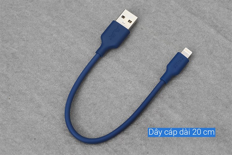 Cáp Lightning 0.2m AVA+ DR-L05 Màu Xanh Navy