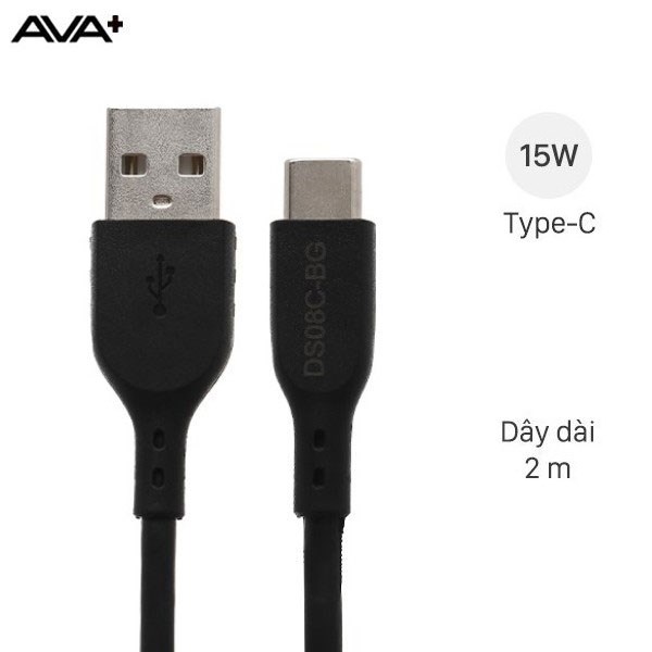 Cáp Type C 2m AVA  DS08C
