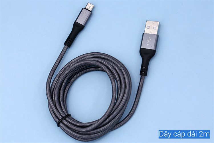 Cáp Micro USB 2m Xmobile DR-M03 Màu Xám