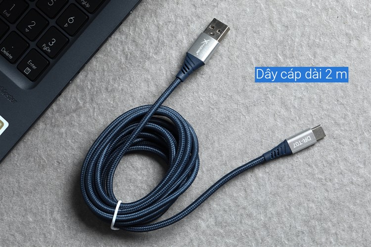 Cáp Type C 2m Xmobile DR-T07 Màu Xanh Navy