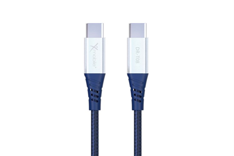 Cáp Type C - Type C 2m Xmobile DR-T08 Màu Xanh Navy