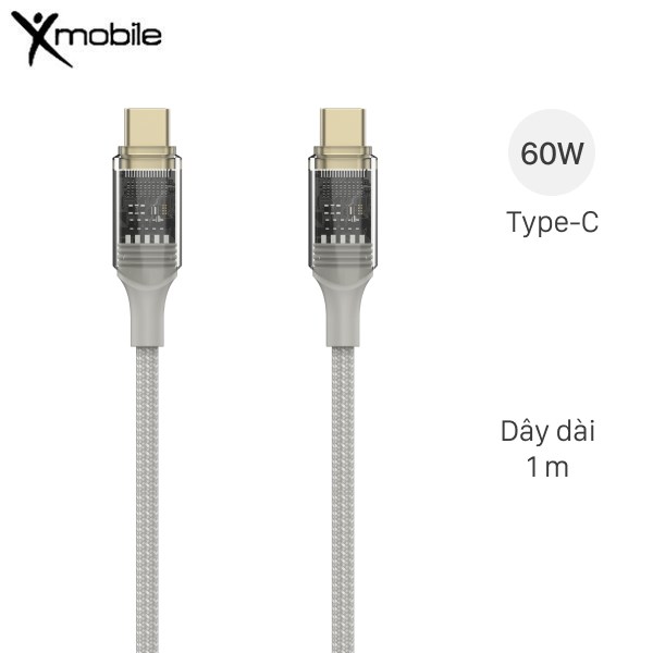 Cáp Type C - Type C 1m Xmobile DS101