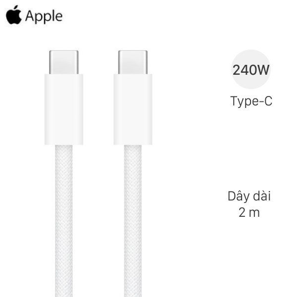 Cáp Type C - Type C 240W 2m Apple MU2G3