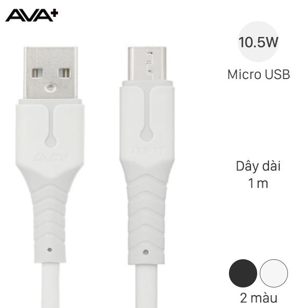 Cáp Micro USB 1m AVA  JXL-17