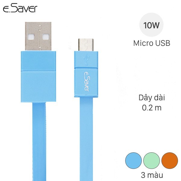 Cáp Micro USB 20cm eSaver DS026