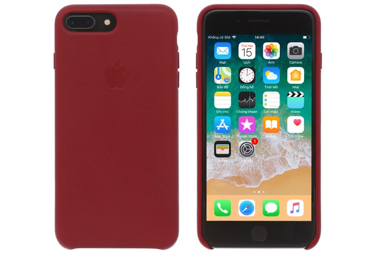 Ốp lưng iPhone 8 Plus - iPhone 7 Plus da Apple MQHN2 Đỏ Màu Đỏ