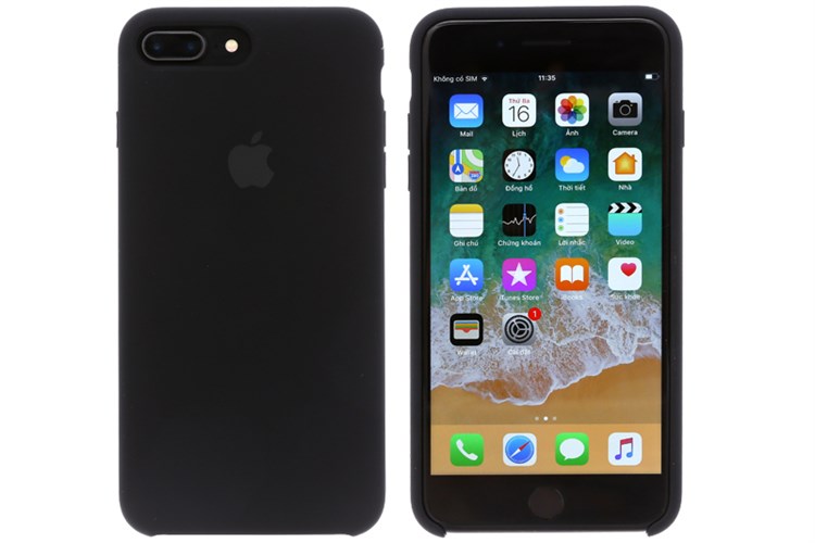 Ốp lưng iPhone 7 Plus/ 8 Plus Silicone Apple MQGW2 Chính hãng Màu Đen